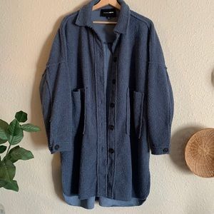 Fashion Nova long teddy Shacket